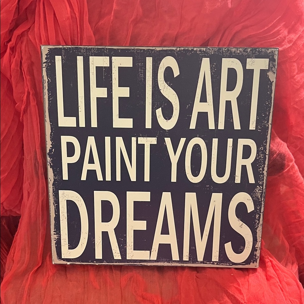 Motivational Navy and White Wall Art